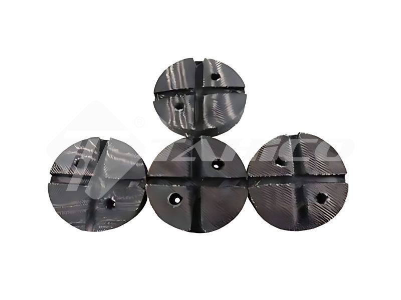 Ốp cao su tay cầu 2 trụ loại bố vải 2 lỗ