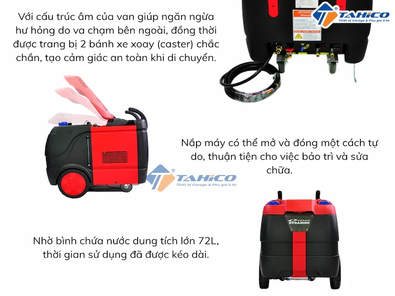 Máy rửa xe hơi nước nóng Optima Steamer XE 18.2kw 380V