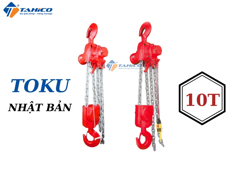 Hình ảnh sản phẩm Pa lăng xích Toku TNC-10TWAL Series dùng khí nén 10 tấn