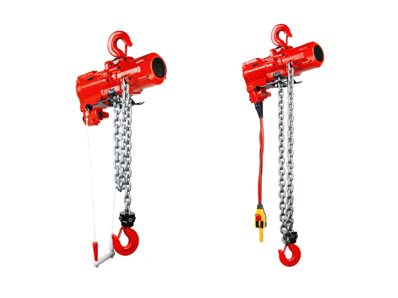 Hình ảnh sản phẩm Palang hơi Toku TMH-6000C2, TMH-6000P2E dùng khí nén 6 tấn