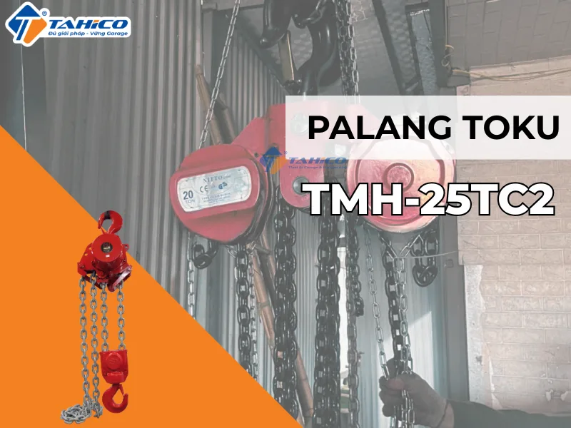 Hình ảnh sản phẩm Palang Toku TMH-25TC2 dùng khí nén 25 tấn