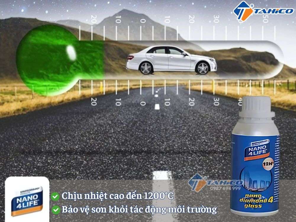Phủ bảo vệ kính 10 năm Diamond4 Glass