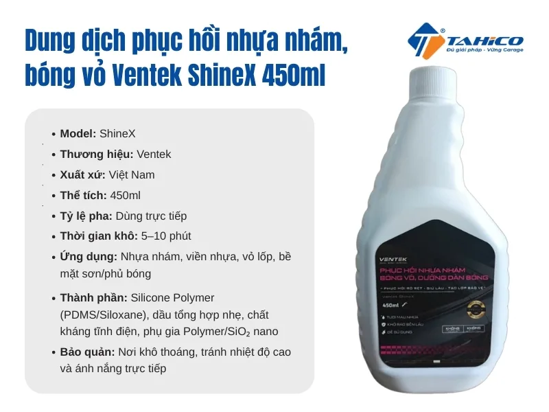 Đặc điểm tính năng Ventek ShineX