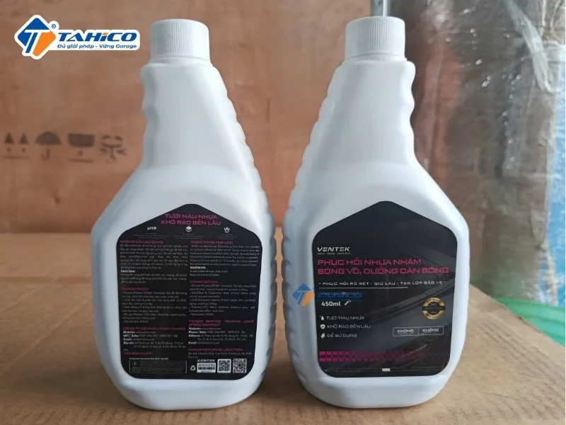 Dung dịch phục hồi nhựa nhám, bóng vỏ Ventek ShineX 400ml