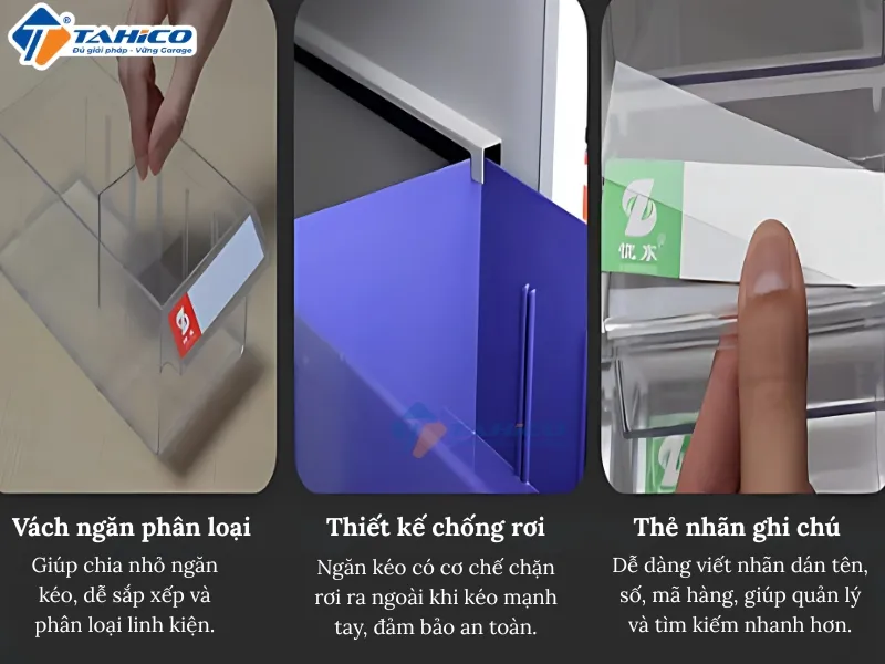Tủ đựng linh kiện QT-LK75N2 | 75 ngăn 2 cánh