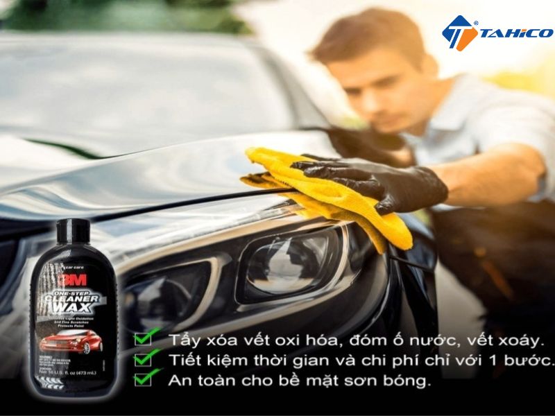 Sáp đánh bóng xóa xước 3M One Step Cleaner Wax 473ml
