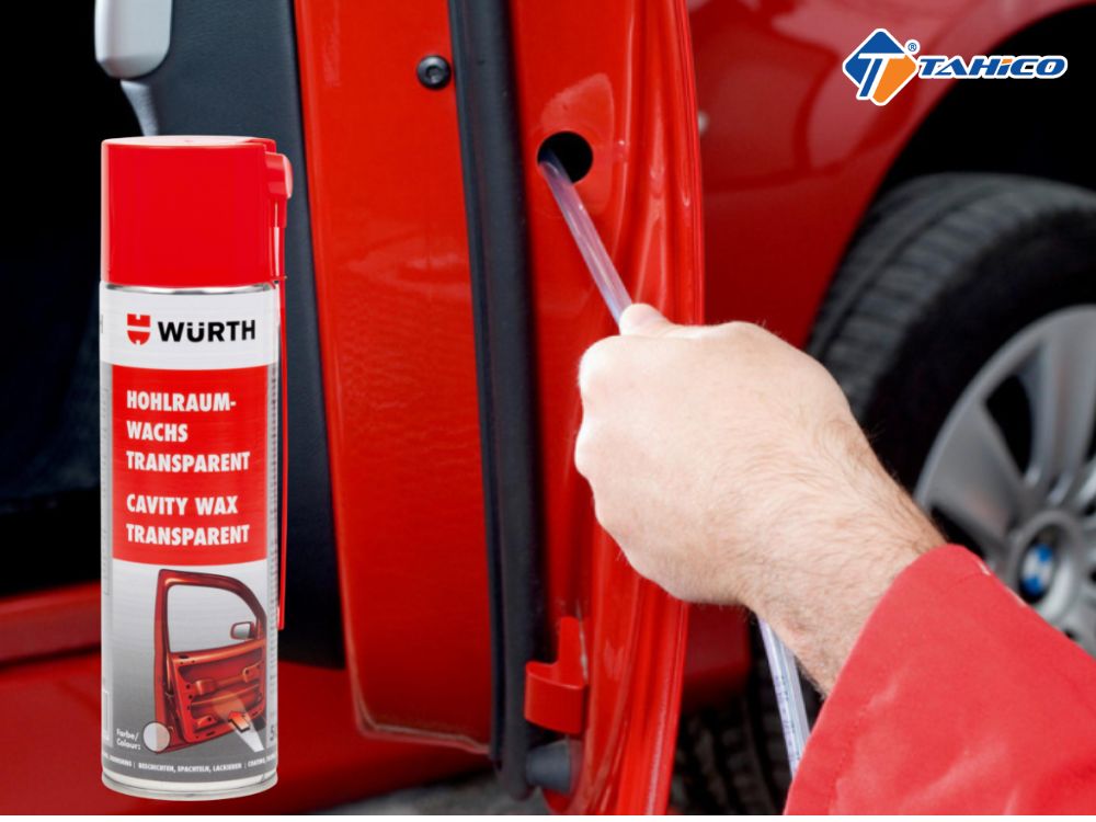 Sáp xịt hốc Wurth Cavity Wax Transparent 500ml