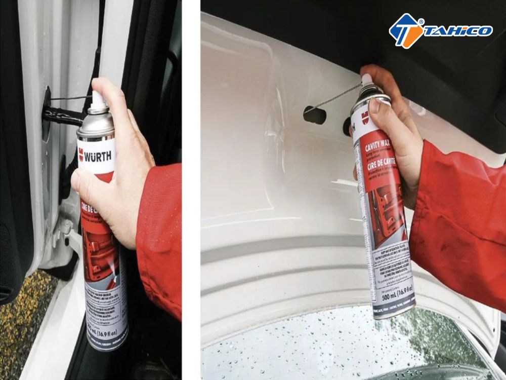 Sáp xịt hốc Wurth Cavity Wax Transparent 500ml