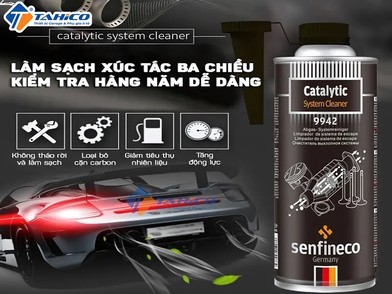 Làm Sạch Hệ Thống động Cơ Senfineco Catalytic System Cleaner 9942 300ml