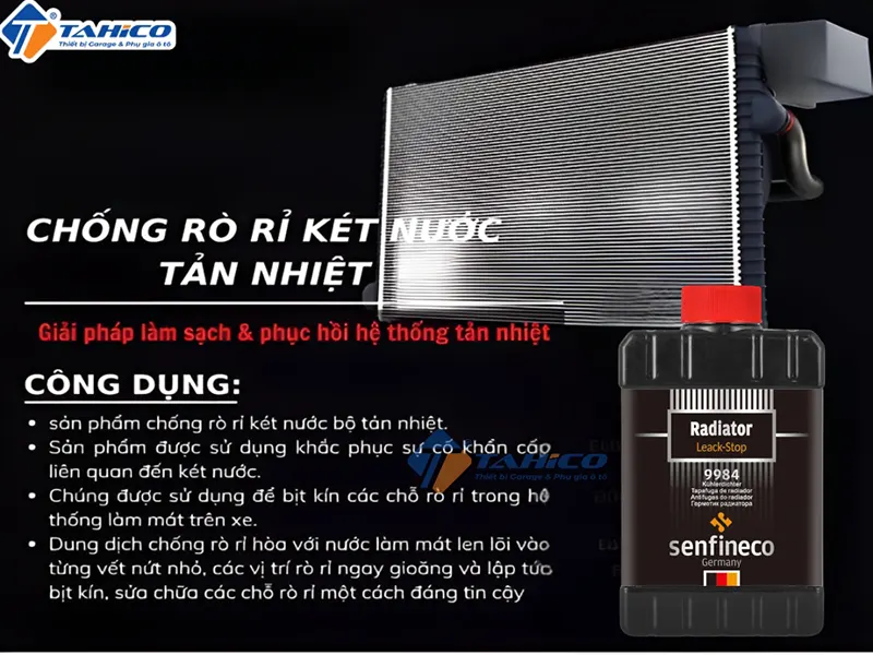 Ngăn rò rỉ bộ tản nhiệt, két nước Senfineco Radiator Leak Stop 9984 325ml