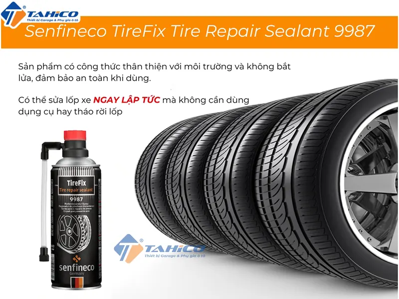 Dung dịch vá vỏ nhanh Senfineco TireFix Tire Repair Sealant 9987 450ml