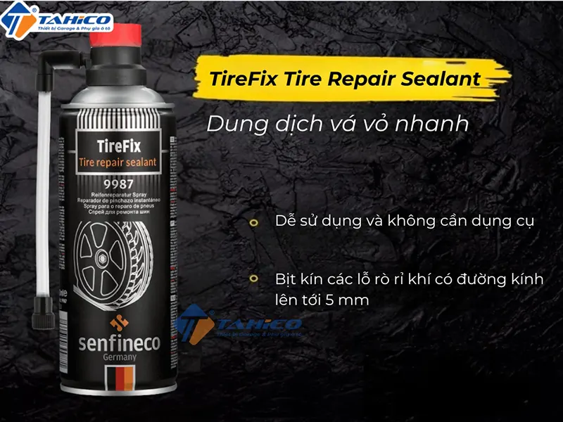 Dung dịch vá vỏ nhanh Senfineco TireFix Tire Repair Sealant 9987 450ml