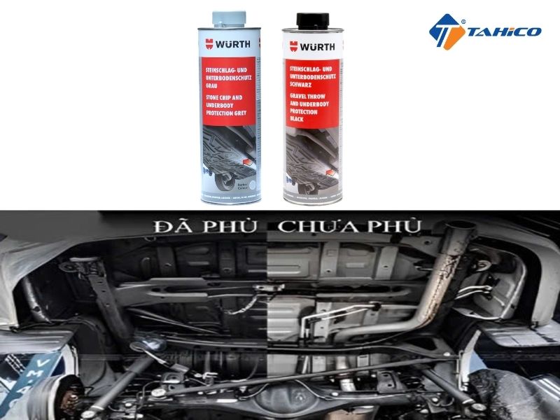 Sơn phủ gầm Wurth Gravel Throw and Underbody Protection 1L