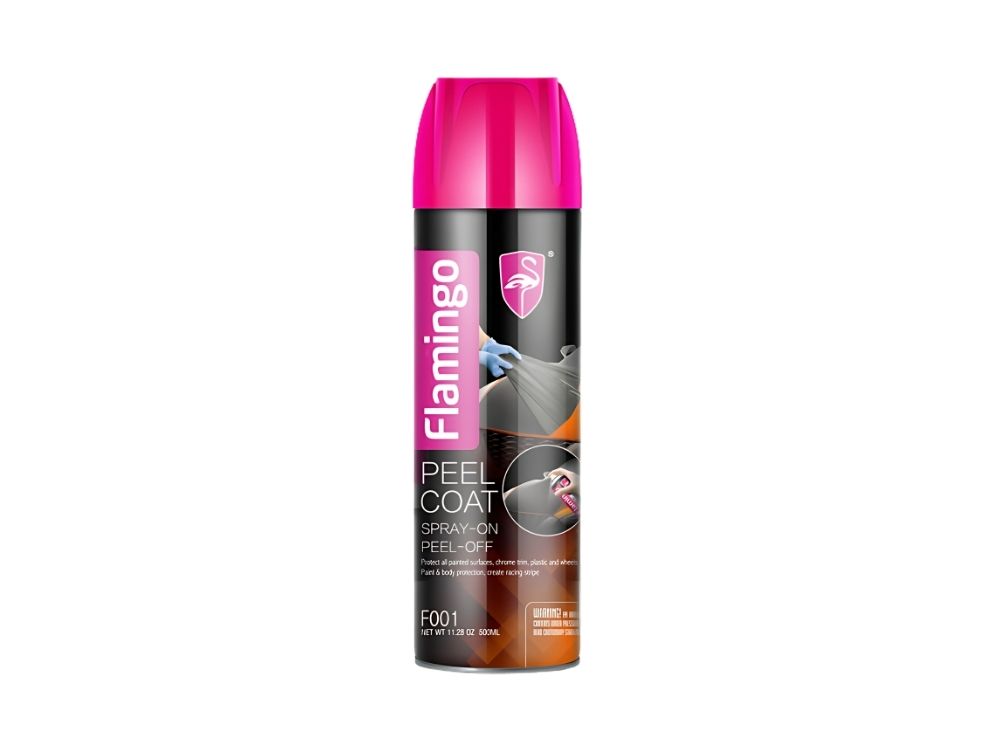 Sơn xịt đen bóng Flamingo Peel Coat F001 500ml