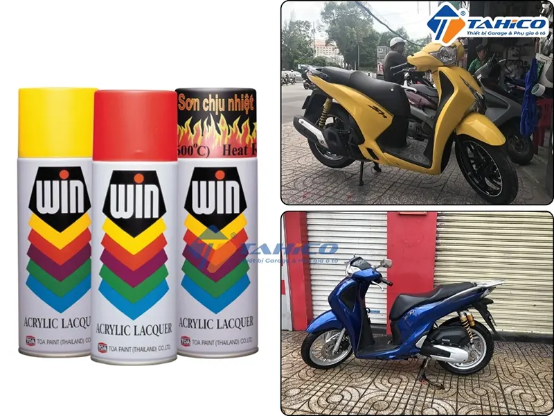 Sơn xịt WIN đầy đủ màu