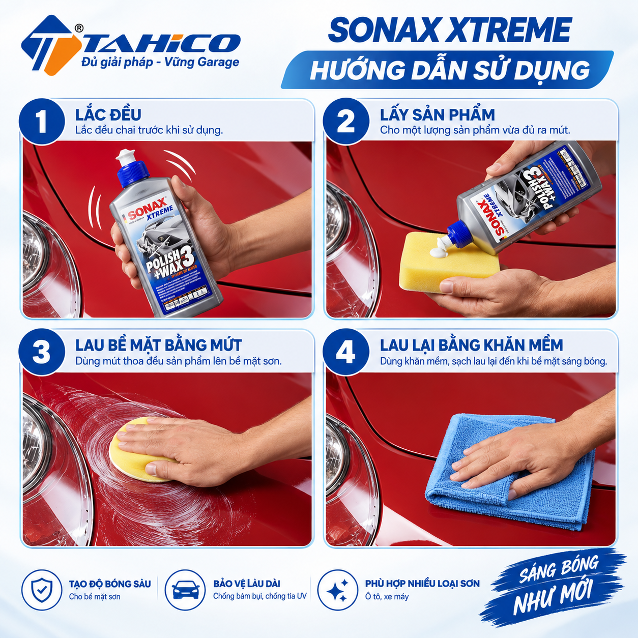 Dung Dịch Đánh Bóng – Xóa Xước Nhẹ Sonax 202100