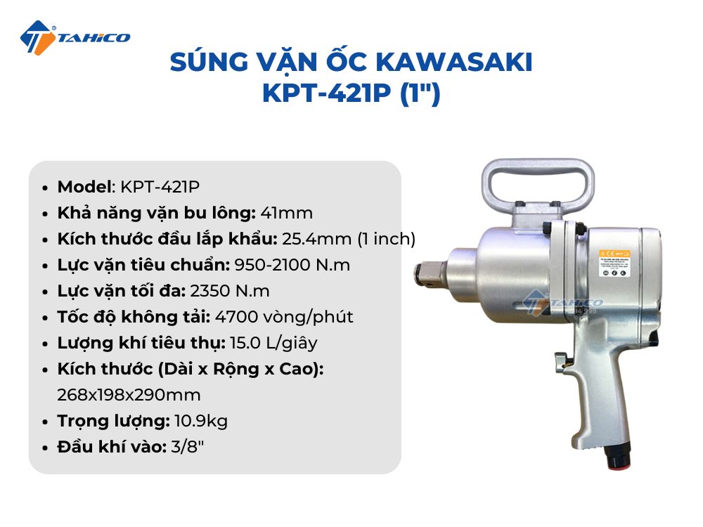 Súng vặn ốc Kawasaki KPT-421P 1 inch