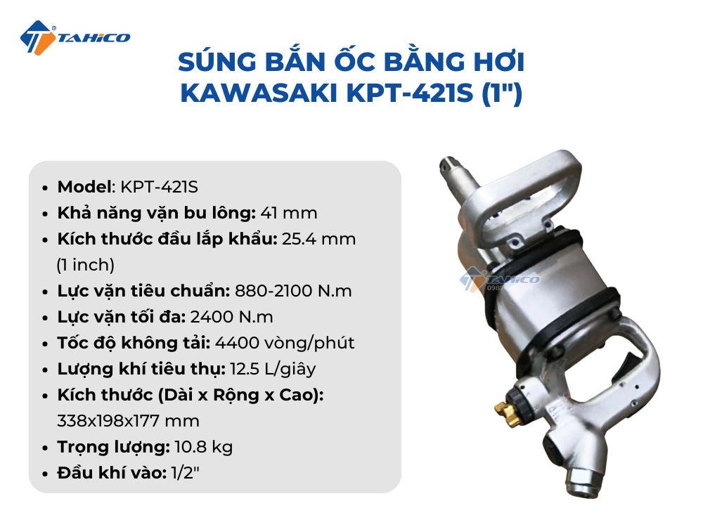 Súng bắn ốc bằng hơi Kawasaki KPT-421S, KPT-421SL (1 inch)