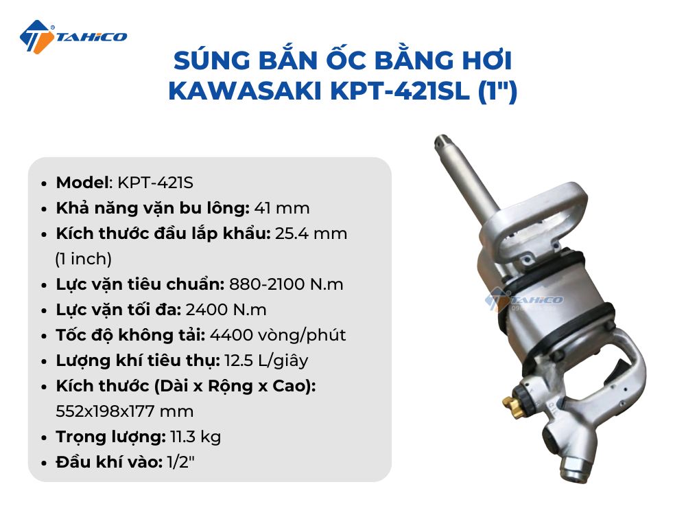 Súng bắn ốc bằng hơi Kawasaki KPT-421S, KPT-421SL (1 inch)