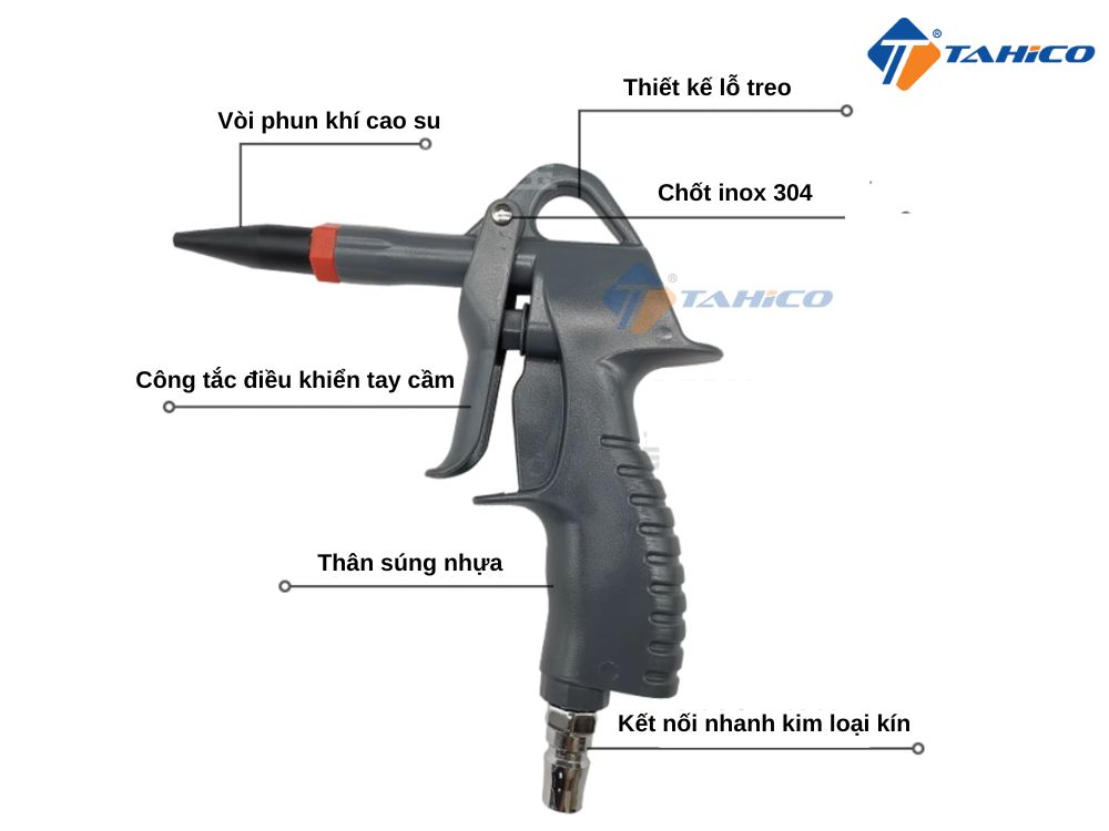 Súng thổi khí đầu cao su TBHT2105