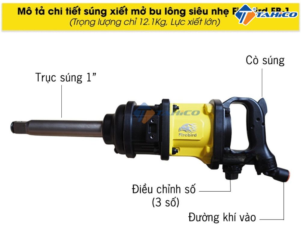 Súng xiết ốc Firebird FB-1 1 inch