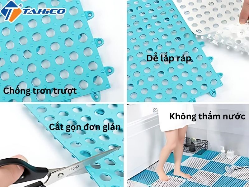 Tấm nhựa lót sàn chống trơn nhà tắm