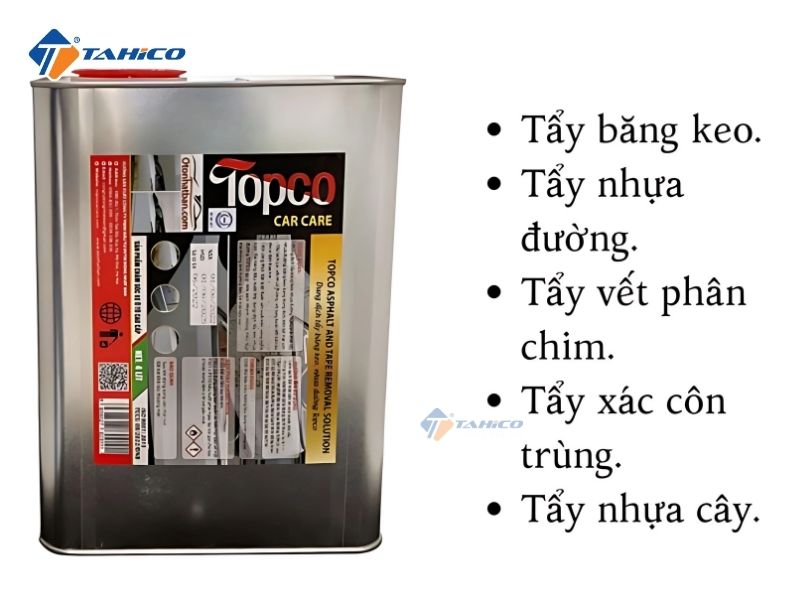 Tẩy băng dính nhựa đường đa năng Topco 4 lít