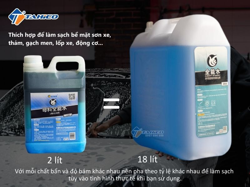 Tẩy đa năng trên nhiều chất liệu Jilie 1309 2 lít