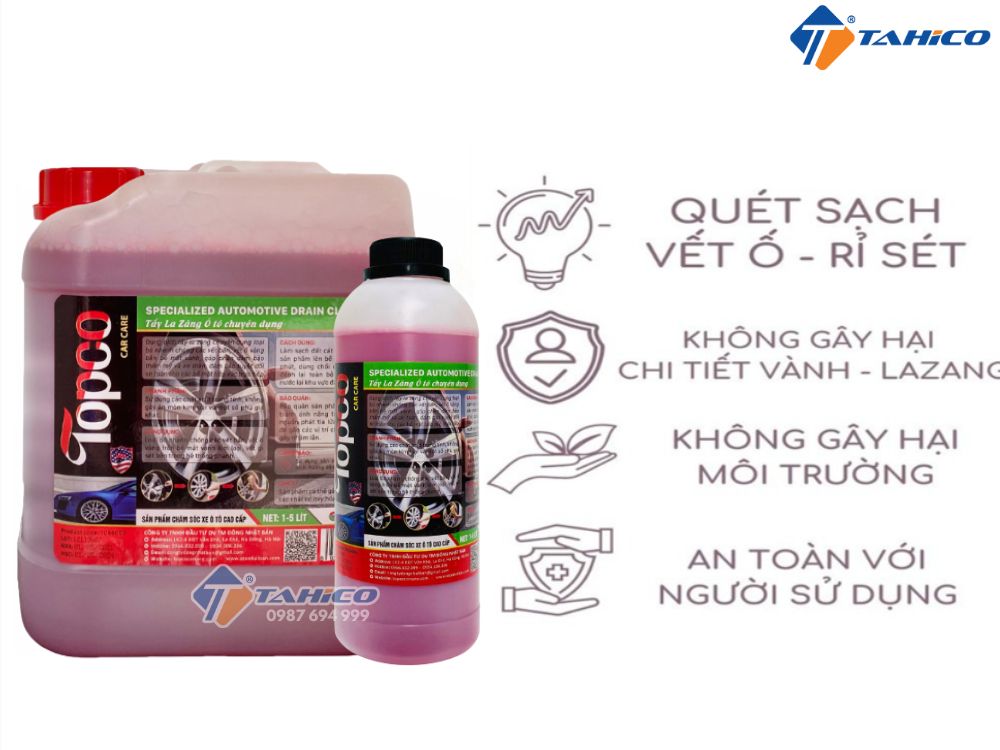 Tẩy lazang Topco Specialized Automotive Drain Cleaner