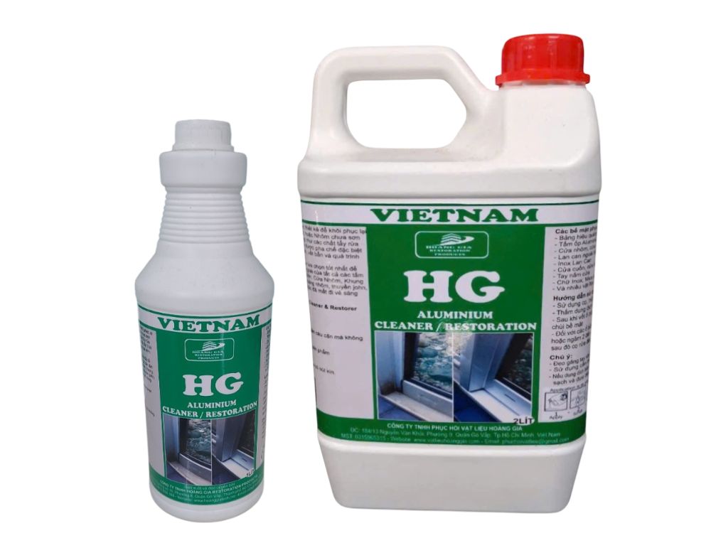 Tẩy ổ nhôm HG Aluminium Cleaner & Restorer | 1 lít, 2 lít