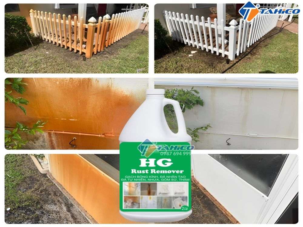 Tẩy rỉ mốc ố vàng HG Rust Remover | 1 lít, 2 lít