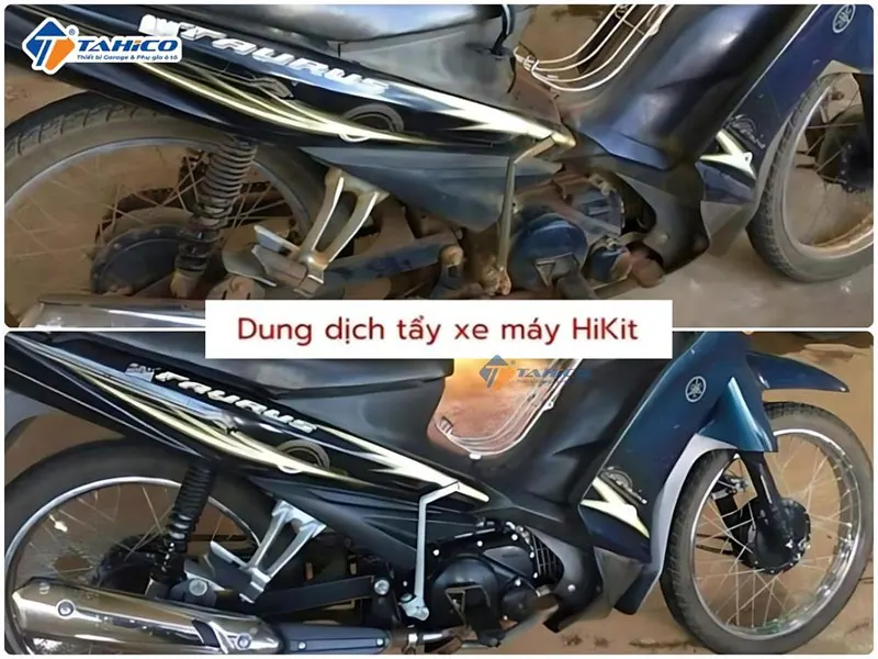 Tẩy rửa đầu bò, lốc máy, ố vàng, gỉ sét HiKit 500ml