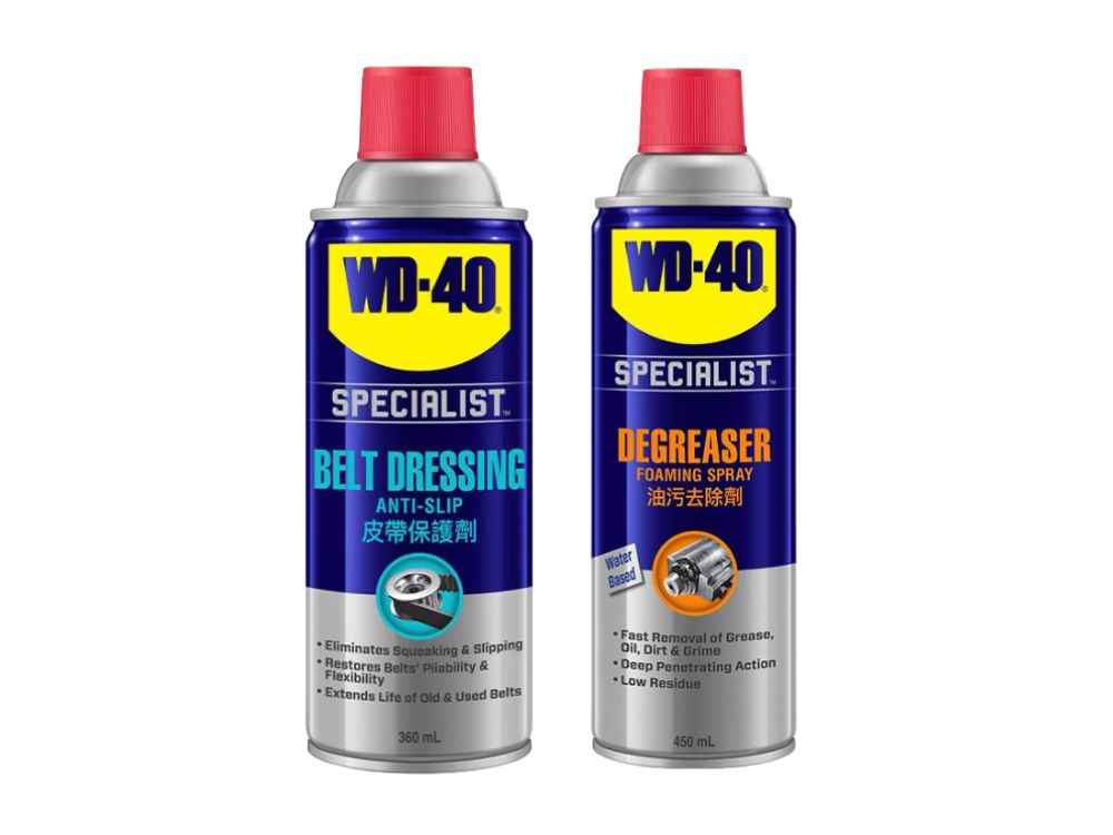 Tẩy rửa và bảo dưỡng dây curoa WD-40