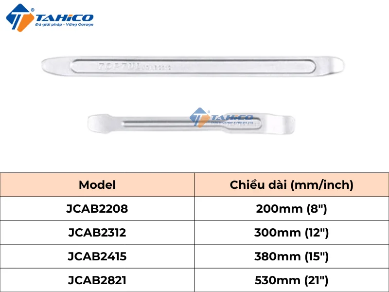 Hình ảnh sản phẩm Thanh nạy vỏ xe Toptul JCAB Series dài 200 - 530mm