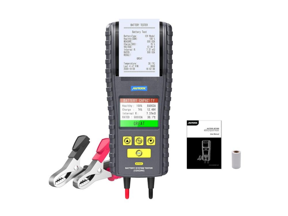 Thiết bị kiểm tra bình ắc quy Autool BT860 | 12V – 24V