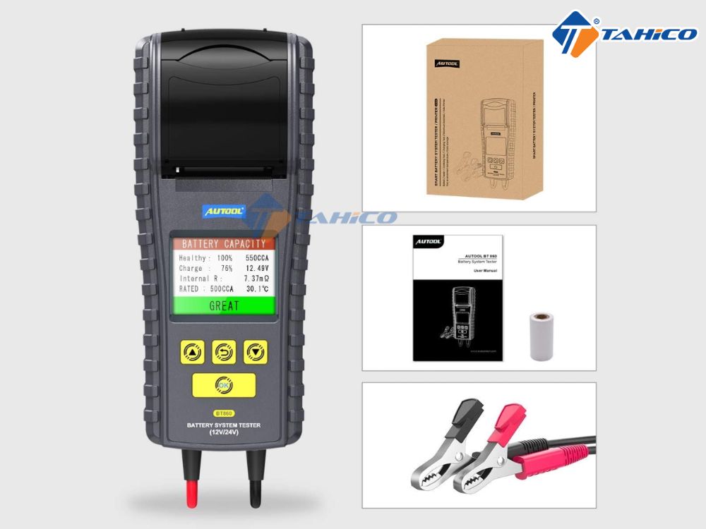Đặc điểm thiết bị kiểm tra bình ắc quy Autool BT860