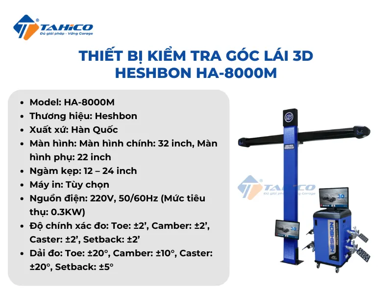 Đặc điểm tính năng Heshbon HA-8000M