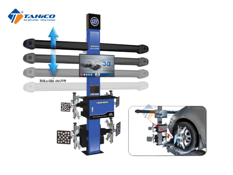 Thiết bị kiểm tra góc lái 3D Heshbon HA-8000M