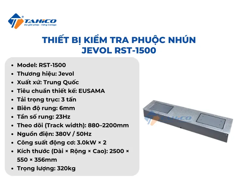 Đặc điểm tính năng Jevol RST-1500