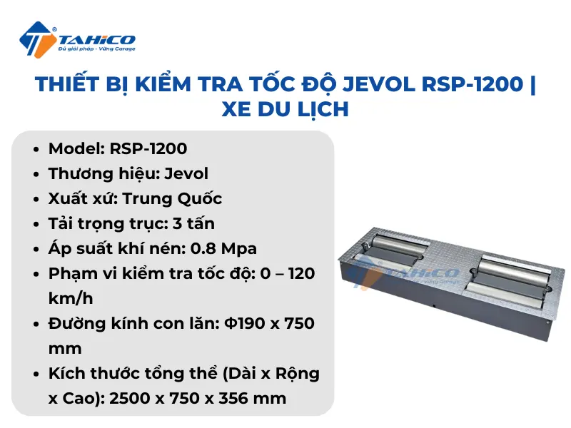 Thiết bị kiểm tra tốc độ Jevol RSP-1200 | Xe du lịch
