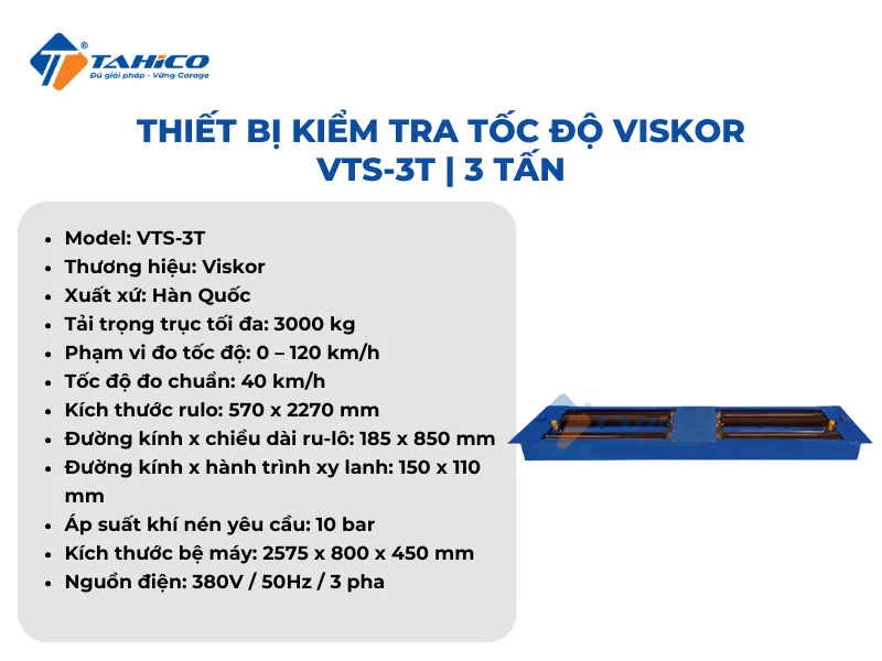 Đặc điểm tính năng Viskor VTS-3T