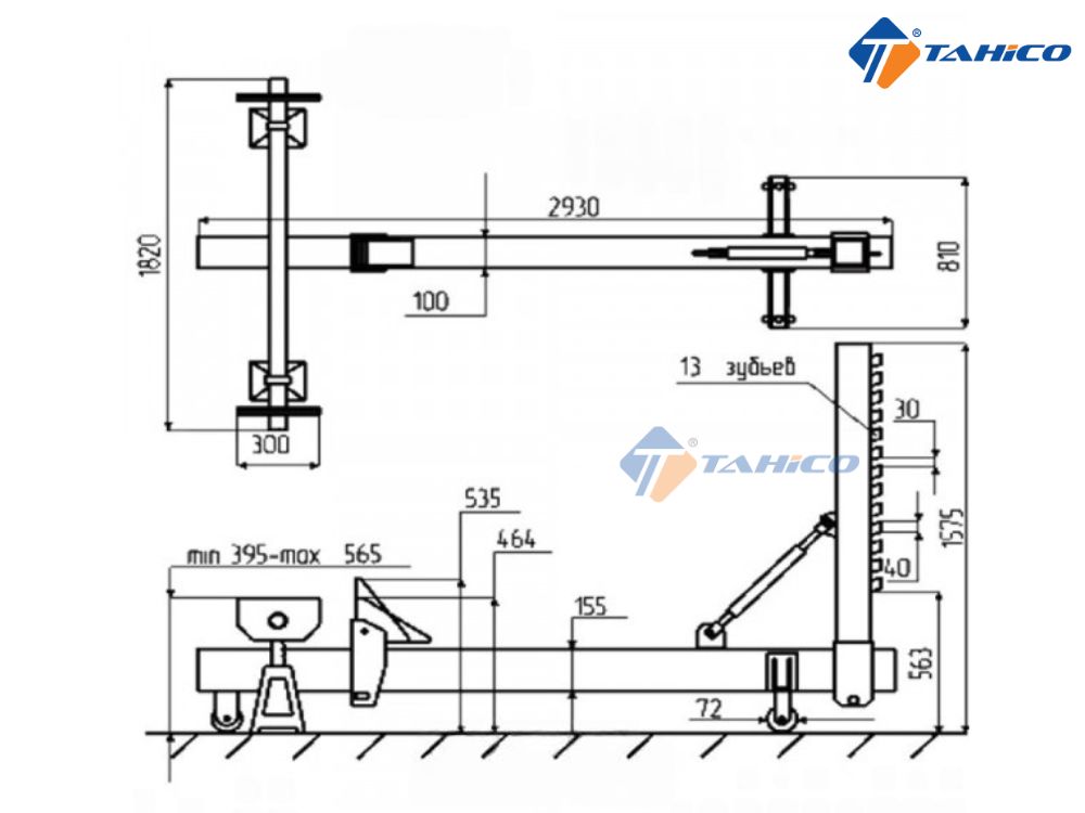 Thiết bị nắn khung đơn giản Torin TW10002 | Sức kéo 10 tấn