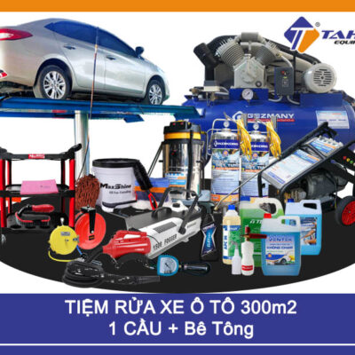 TIỆM RỬA XE Ô TÔ 300m2 1 CẦU - Bê Tông-2