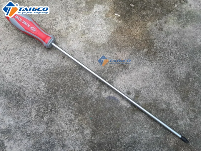 Hình ảnh sản phẩm Tô vít vặn 4 cạnh Kingtony 300mm, loại dài