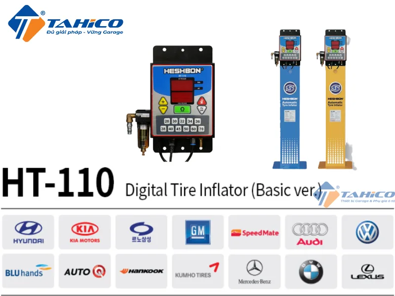 Hình ảnh Trạm bơm lốp kỹ thuật số Heshbon HT-110