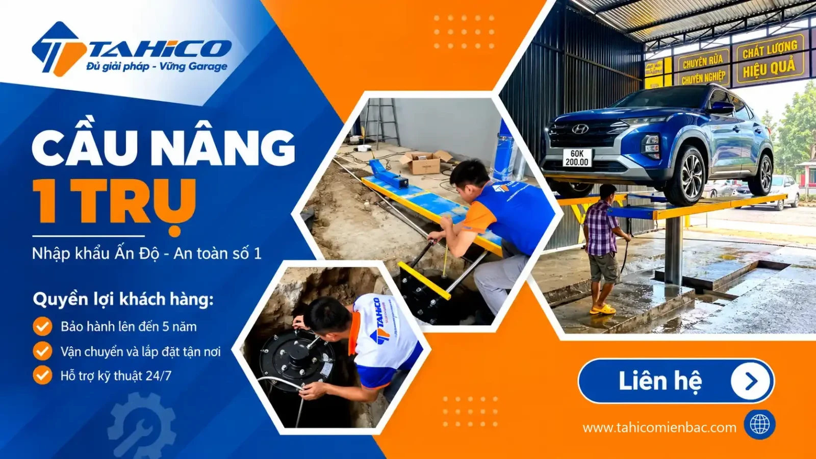 Cầu nâng 1 trụ
