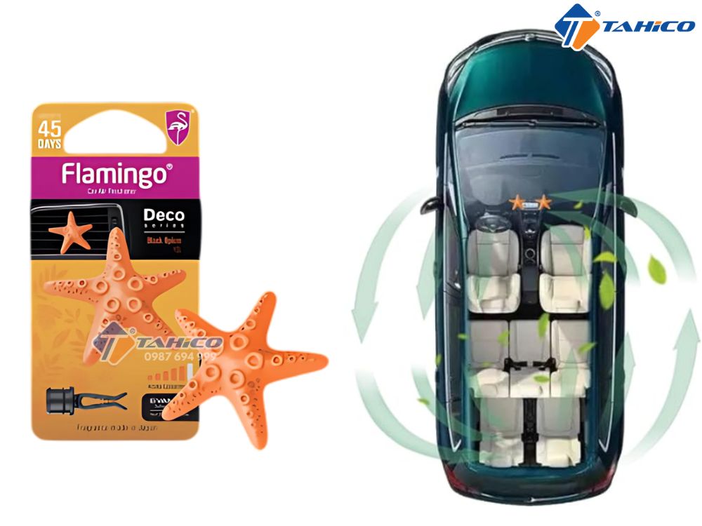 Treo thơm khử mùi Flamingo Car Air Freshener