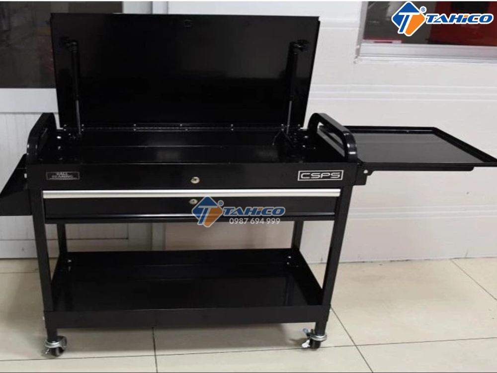 Tủ di động 1 hộc kéo CSPS 79cm | Màu đen