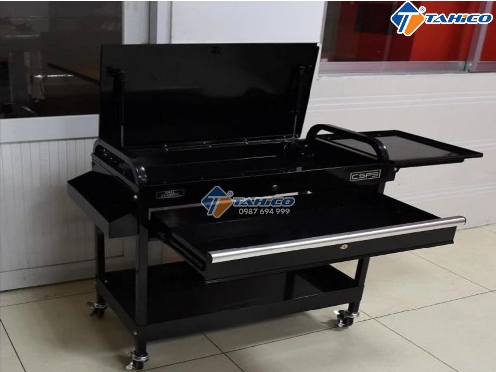 Tủ di động 1 hộc kéo CSPS 79cm | Màu đen