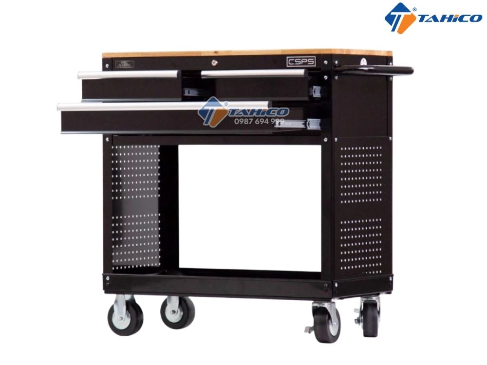Tủ di động 3 hộc kéo CSPS 91cm | Màu đen